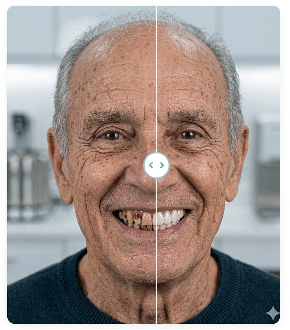Simulação de lentes dentárias 3